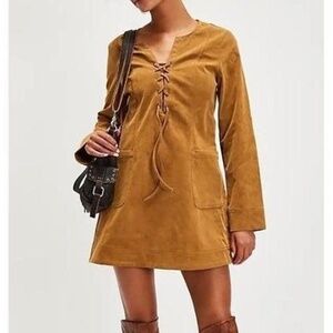Free People Bradley Faux Suede Dress
